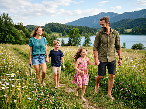 happy healthy family